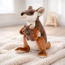 Wallaby con su bebé Peluche