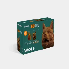 caja puzzle 3d lobo