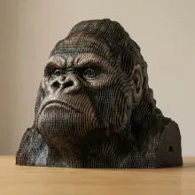 Puzzle 3D Gorila Pintado