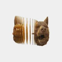 piezas puzzle lobo 3d