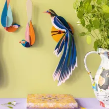 Ave del paraíso decoración pared 3D