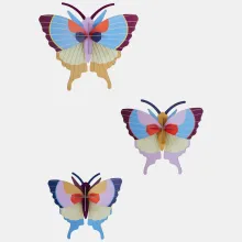 Set de mariposas de decoración de cartón 3D