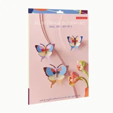 Caja del set de mariposas plum fringe