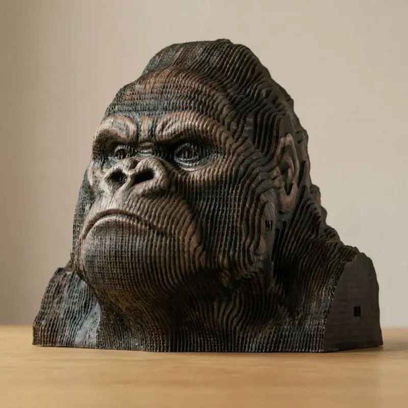 Puzzle 3D Gorila Pintado