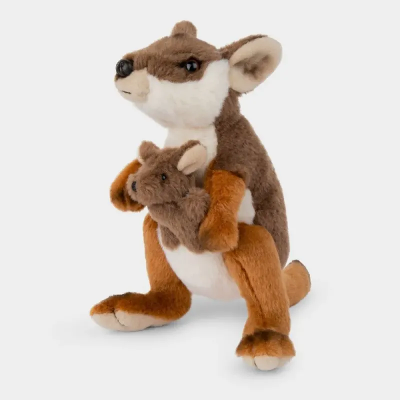 Peluche de Wallaby con cría