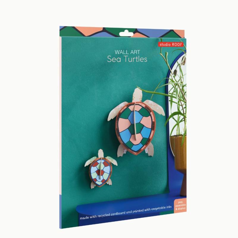 Caja decoración tortugas marinas