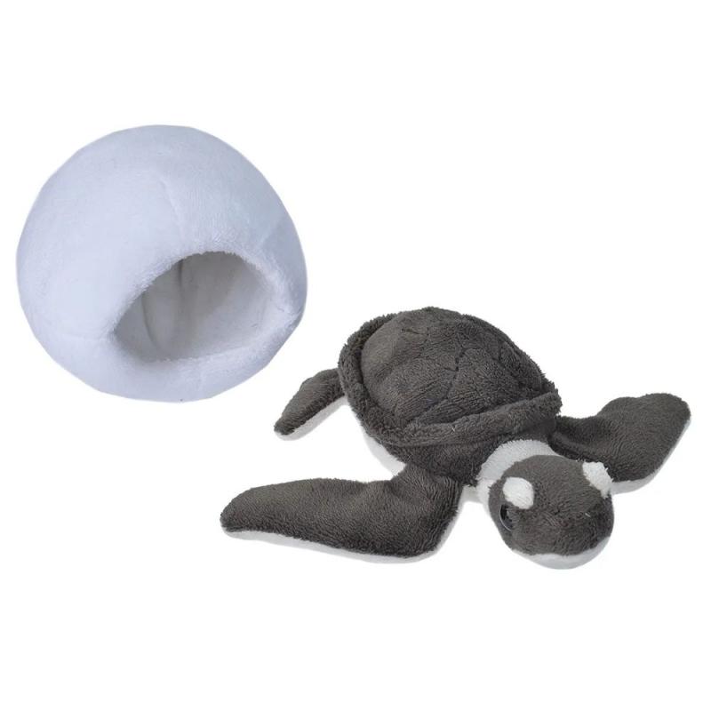 Peluche sensorial tortuga marina saliendo del huevo