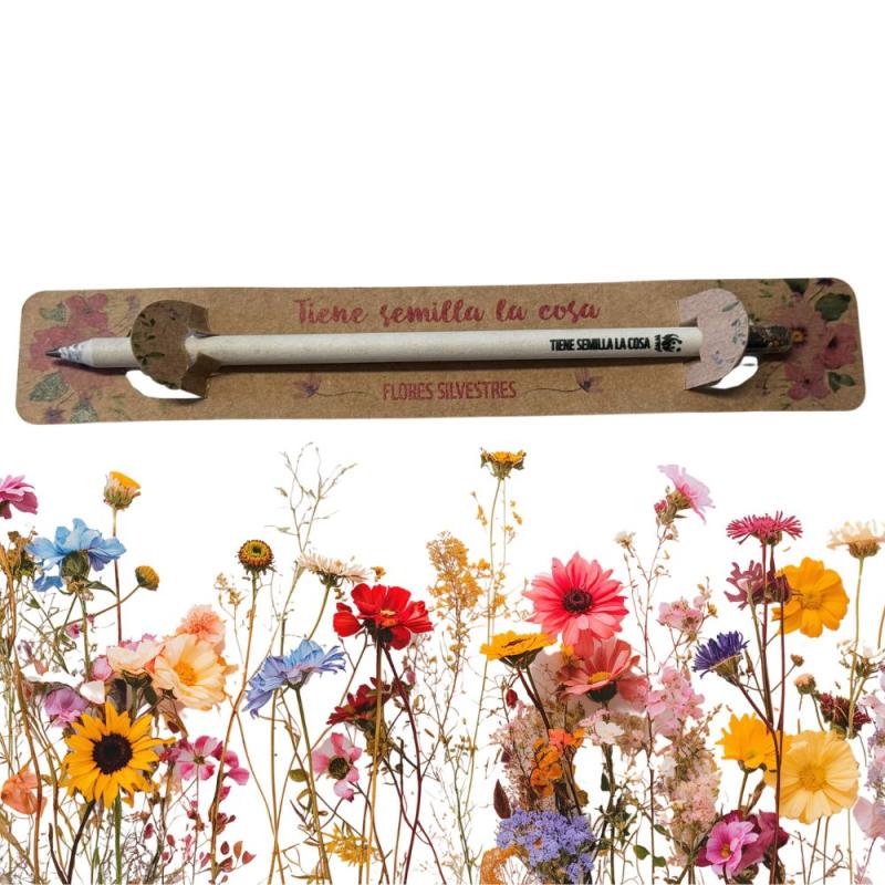 Lápiz plantable flores silvestres