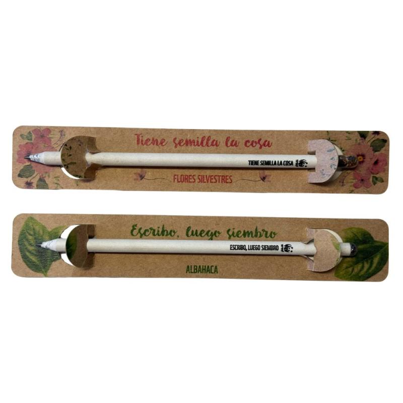 Lápices plantables dos diseños