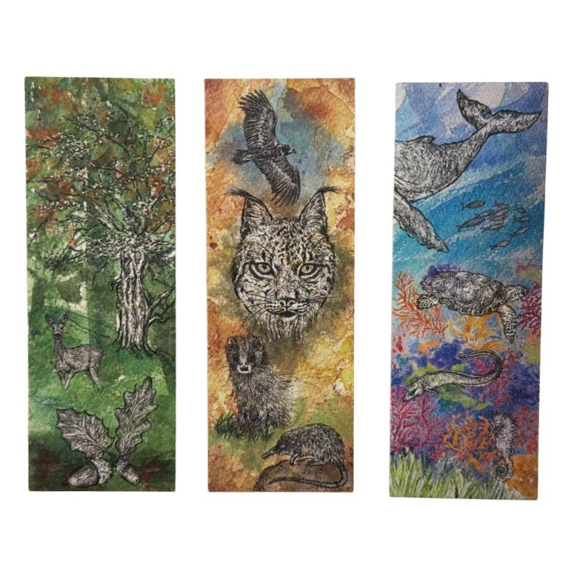 Colección de marcapáginas. Regalo solidario boda