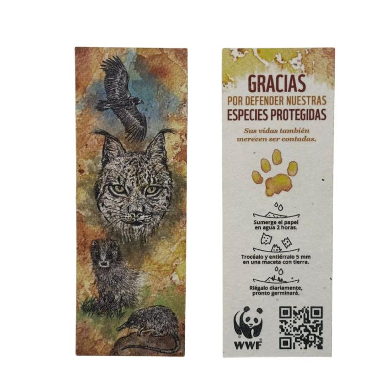Marcapáginas plantables especies protegidas