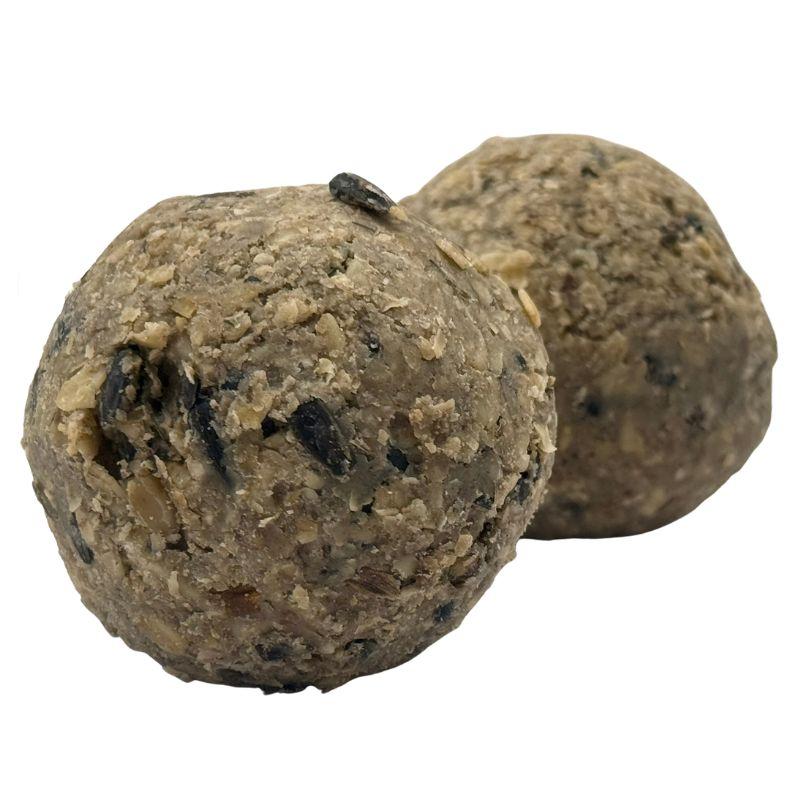 Bolas de sebo con semillas