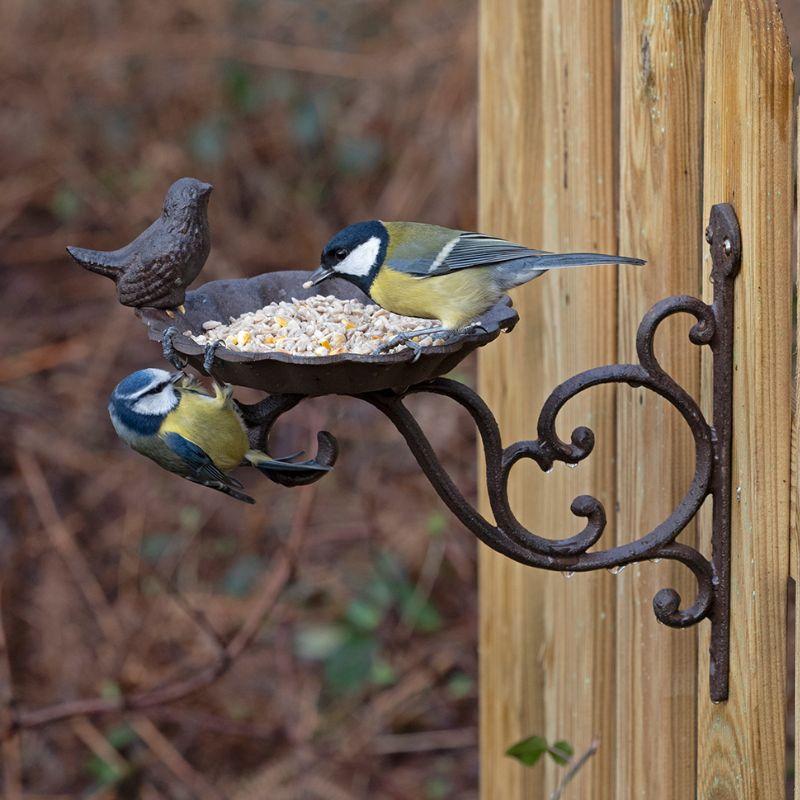 Comedero bebedero de jardin para aves silvestres