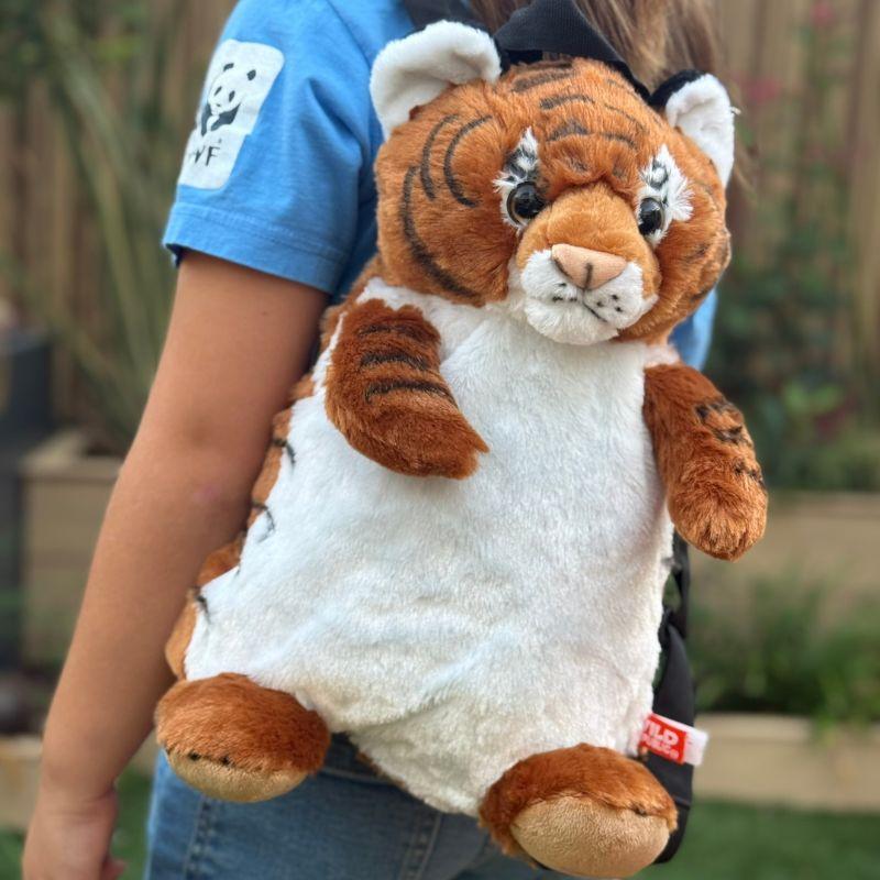 Mochila peluche tigre